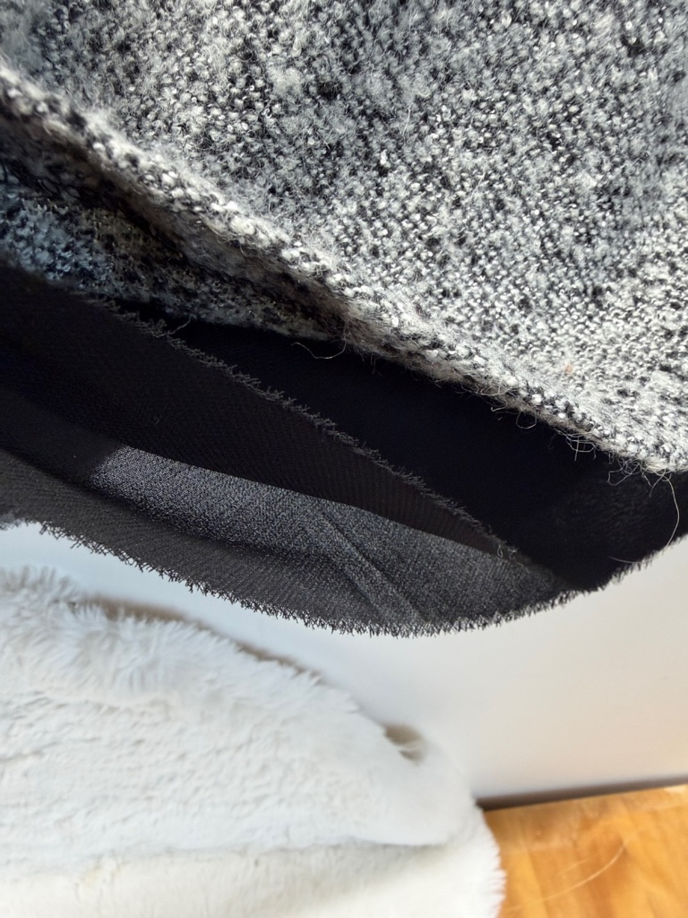 26โ Waist Dynamite Grey&Black Tweed A-Line Pleated Layered Summer Skirt 18โL ๐ - Picture 3 of 5